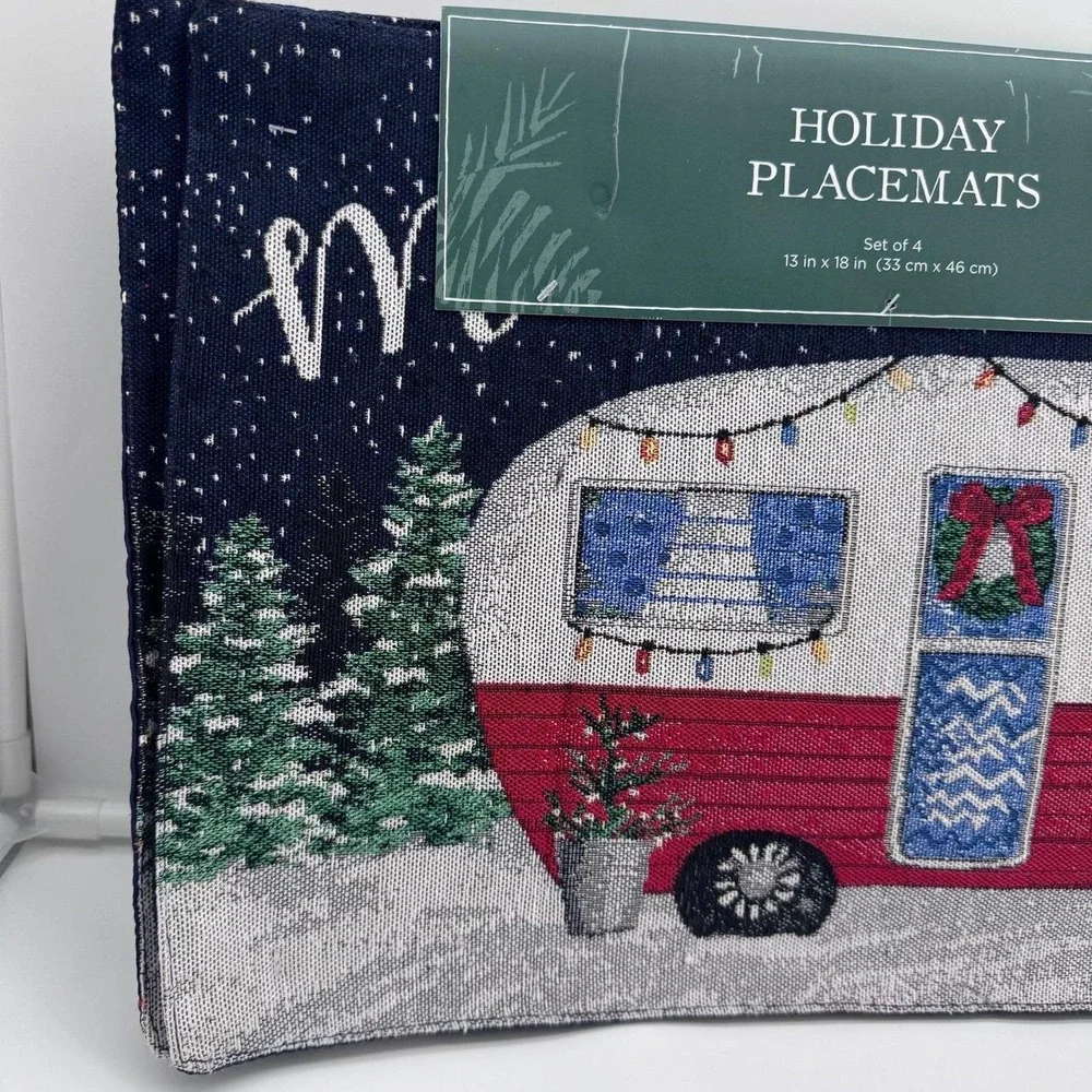 Windham Home | Christmas Camper Placemats Set